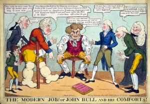 Le Job moderne ! Ou John Bull et ses conforts !, pub. 1816 - English School