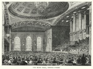La salle de musique, rue George (gravure) - English School