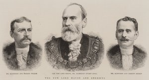 Le nouveau lord-maire et les shérifs (gravure) - English School