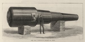 Le nouveau bébé de Woolwich, 81 tonnes (gravure) - English School