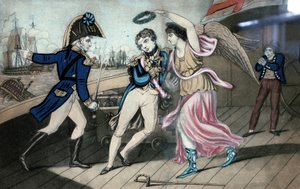 Le noble amiral Lord Nelson, tombant dans les bras de la victoire, 11 mars