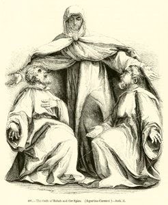 Le serment de Rahab et des espions, Agostino Carracci, Josué ii - English School