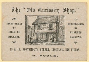 La Vieille Boutique de Curiosités, Portsmouth Street, Lincolns Inn Fields, Londres; Poole Marchand de Papier Usagé - English School