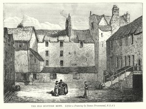 Ancienne Monnaie écossaise (gravure) - English School