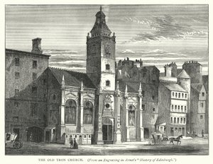 Ancienne église Tron (gravure) - English School