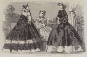 Les modes de Paris pour août (gravure)