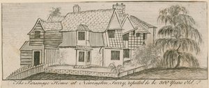 Maison du presbytère à Newington, Surrey, réputée avoir 300 ans