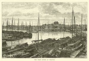 Le fleuve Peiho à Tientsin