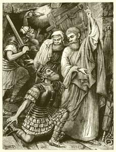 Le Geôlier Philippien devant Paul et Silas - English School