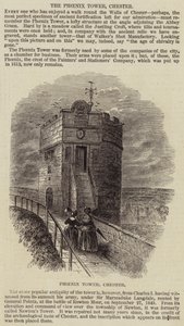 La tour Phoenix, Chester (gravure) - English School