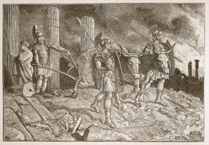La charrue passant sur le site de Carthage - English School