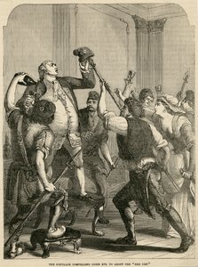 Le Peuple obligeant Louis XVI à adopter le bonnet rouge, 1792