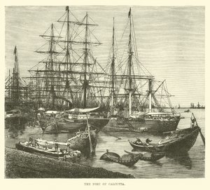Le port de Calcutta - English School
