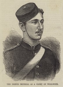 Le prince impérial en tant que cadet de Woolwich - English School