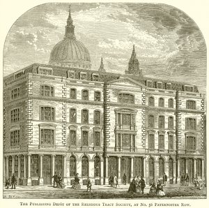 Le dépôt de publication de la Religious Tract Society, au no. 56 Paternoster Row
