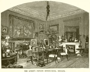 Le salon privé de la reine, Osborne - English School