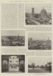 La visite de la reine à Florence (gravure)