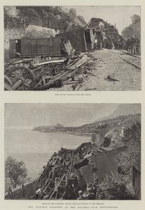 La catastrophe ferroviaire sur la Riviera (gravure) - English School
