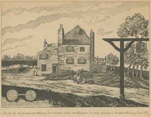 Les jardins de thé Red Cap et la maison de repos entre Londres et Highgate - English School