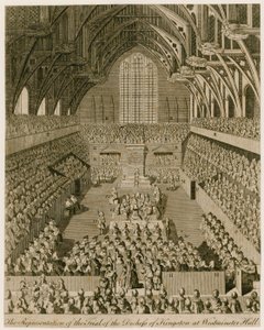 La représentation du procès de la Duchesse de Kingston à Westminster Hall