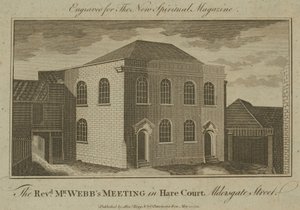 Réunion du Révérend M. Webbs à Hare Court, Aldersgate Street - English School