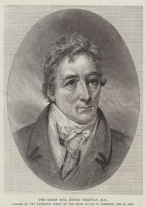Le très honorable Henry Grattan, MP, chef du parti patriotique à la Chambre des communes irlandaise - English School