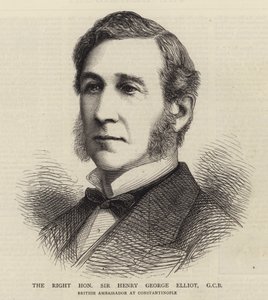 Le très honorable Sir Henry George Elliot, GCB (gravure)
