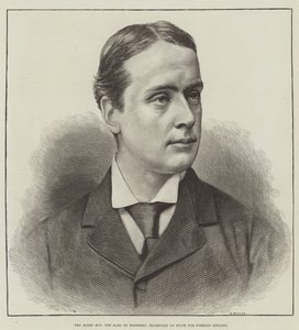 Le très honorable comte de Rosebery, secrétaire d