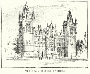 Le Collège royal de musique (gravure) - English School