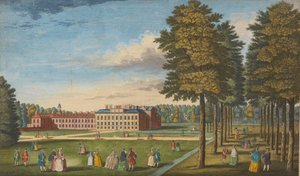 Le palais royal de Kensington, publié par John Bowles, vers 1750
