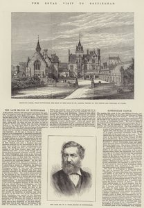 La visite royale à Nottingham (gravure)