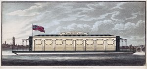 Le Bain Royal de Waterloo, pub. 1819 (gravure en couleur)