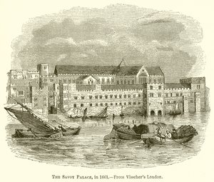 Le Palais de Savoy, en 1661 - English School