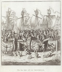 Le combat naval au large de La Rochelle