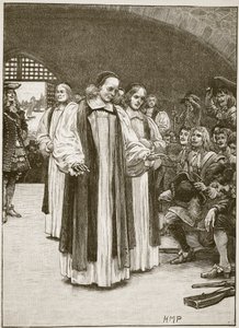 Les sept évêques entrant dans la Tour (illustration de Cassells Illustrated History of England) - English School