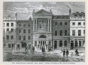 La galerie Shakespeare, Pall Mall, Londres - English School