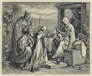 Les bergers adorant (gravure)