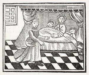 La signification des rêves, illustration de Chap-books du XVIIIe siècle par John Ashton, pub. 1882 - English School