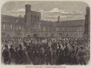 Le chant de "Dulce Domum," au Winchester College