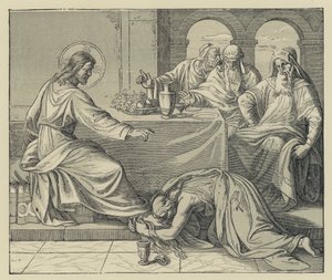 Le pécheur pardonné (gravure) - English School