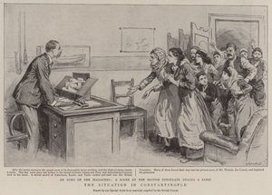 La Situation à Constantinople (lithographie) - English School