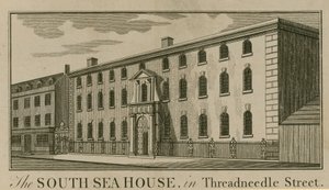 La South Sea House à Threadneedle Street, Londres