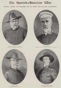 La guerre hispano-américaine (gravure) - English School