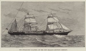 Le navire à vapeur Ruapehu, de la New Zealand Shipping Company - English School