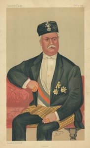 Le Sultan de Johore, Johore, 17 octobre 1891, caricature de Vanity Fair