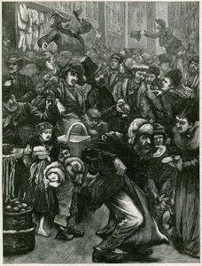 Les questions du commerce du dimanche - une esquisse à Petticoat Lane - English School