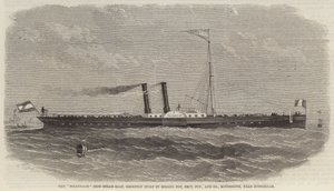 Le bateau à vapeur en fer "Telegraaf", récemment construit par Messers Fop, Smit, Junior et Compagnie, Kinderdyk, près de Rotterdam - English School