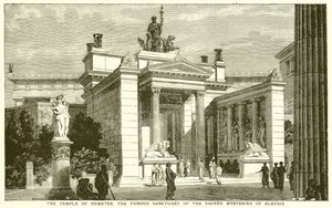 Le temple de Déméter, le célèbre sanctuaire des mystères sacrés d