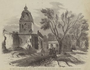 Le temple de Ram Swamee, un poste avancé du camp britannique devant Delhi (gravure)