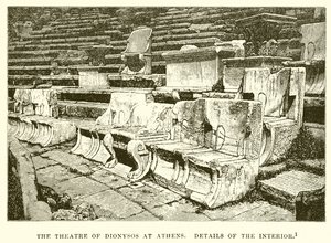 Théâtre de Dionysos à Athènes (détail) - English School